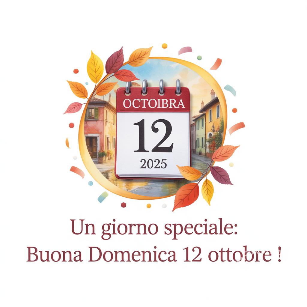 Un giorno speciale: Buona domenica 12 ottobre !
