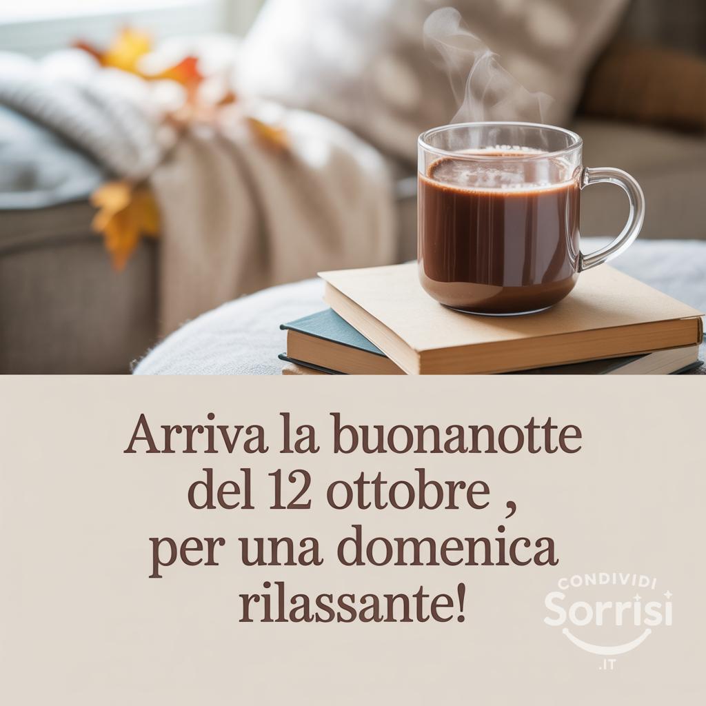 Arriva la buonanotte del 12 ottobre , per una domenica rilassante!