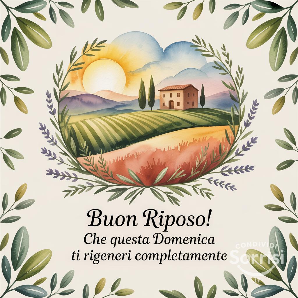 Buon riposo! Che questa domenica ti rigeneri completamente