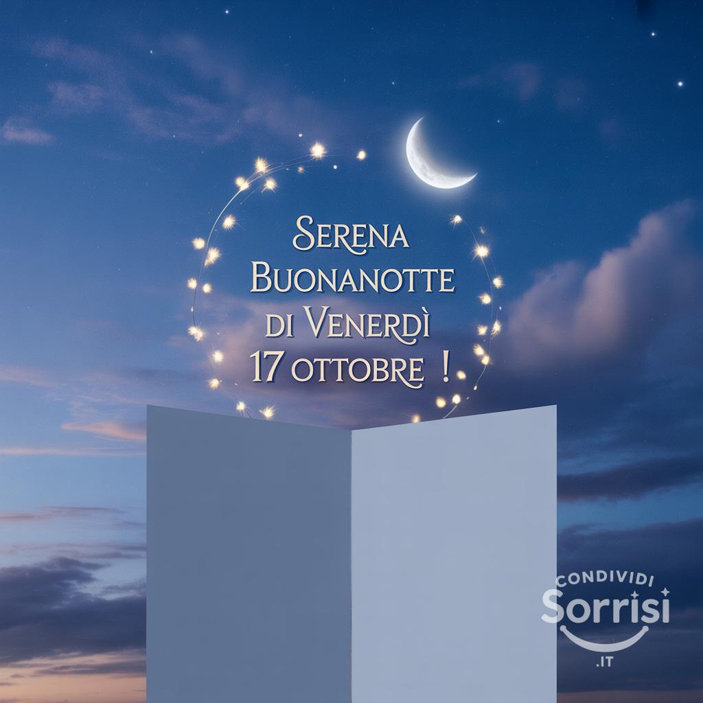 Serena buonanotte di venerdì 17 ottobre !
