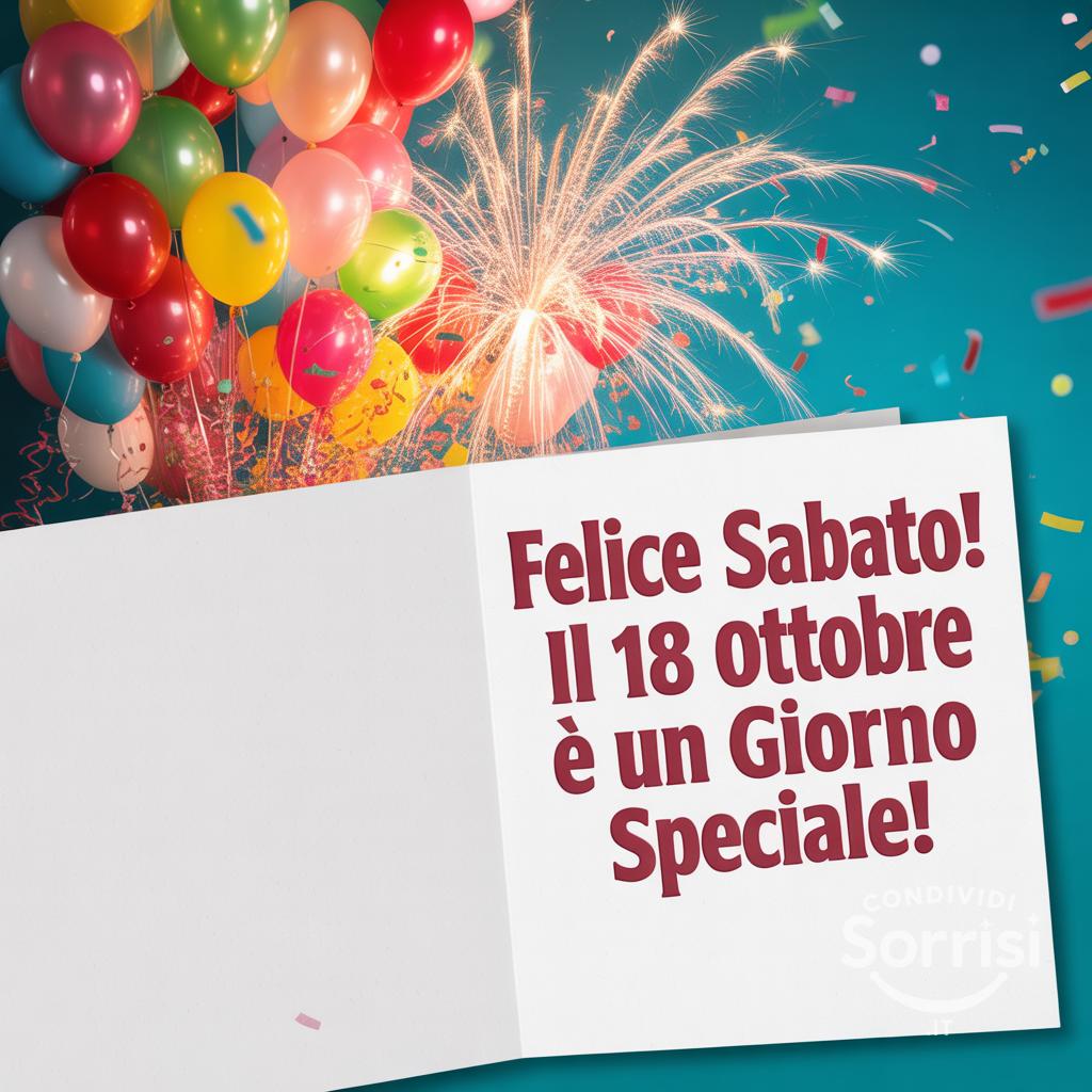 Felice sabato! Il 18 ottobre  è un giorno speciale!