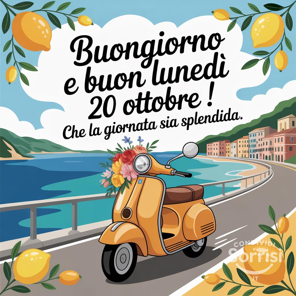 Buongiorno e buon lunedì 20 ottobre ! Che la giornata sia splendida.
