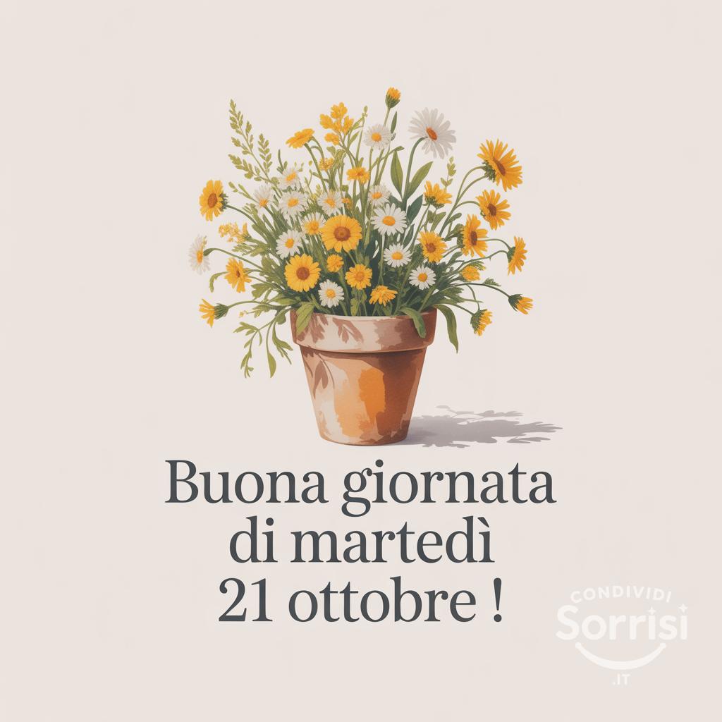 Buona giornata di martedì 21 ottobre !