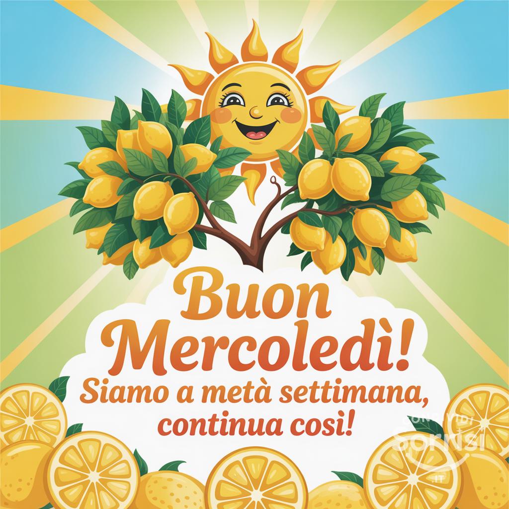 Buon mercoledì! Siamo a metà settimana, continua così!