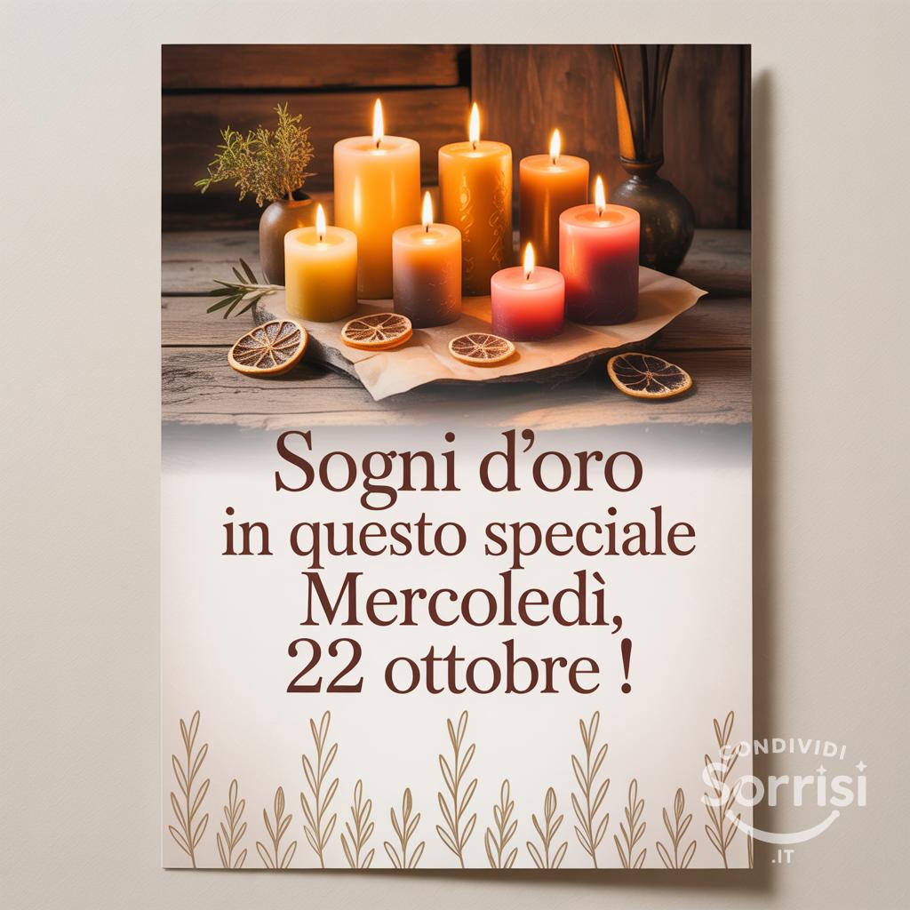 Sogni d'oro in questo speciale mercoledì, 22 ottobre !