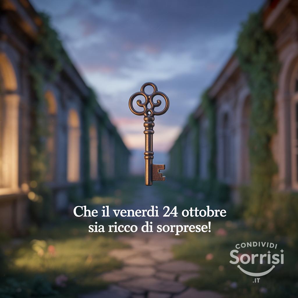 Che il venerdì 24 ottobre  sia ricco di sorprese!