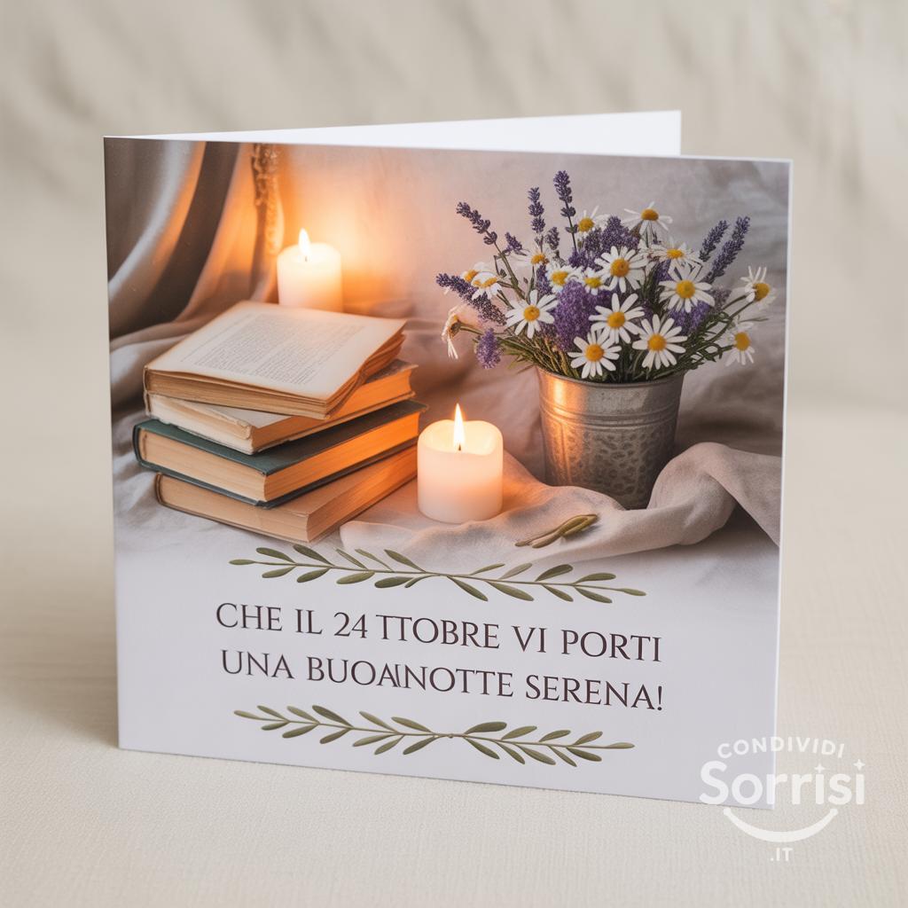 Che il 24 ottobre  vi porti una buonanotte serena!