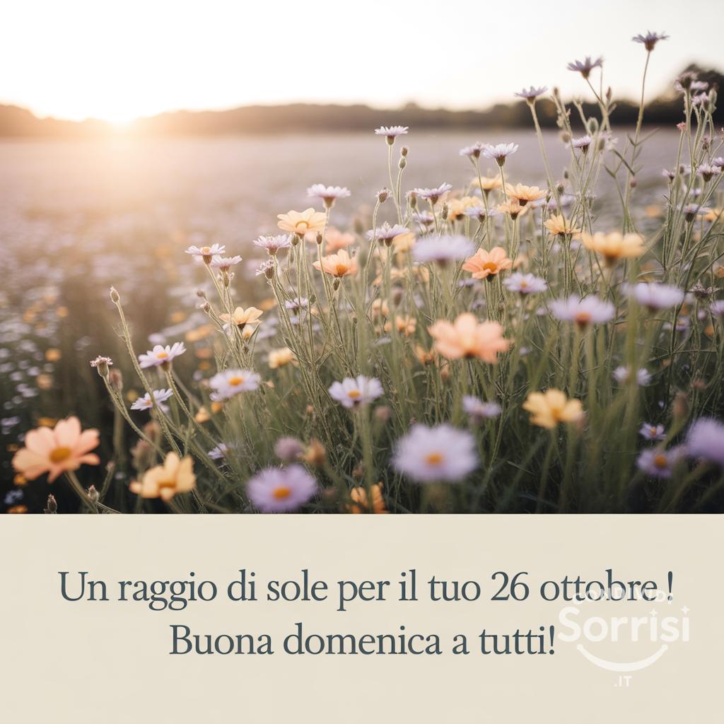 Un raggio di sole per il tuo 26 ottobre ! Buona domenica a tutti!