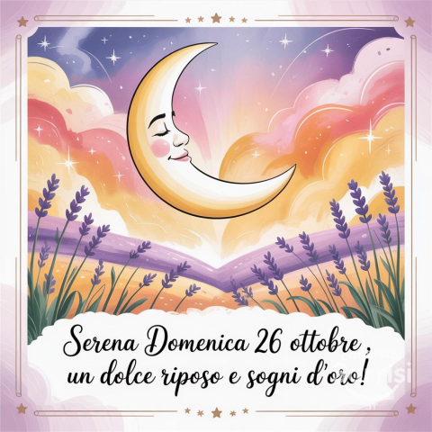 Serena Buonanotte e Buona Domenica: Un Augurio Speciale per il 26 Ottobre 2025!