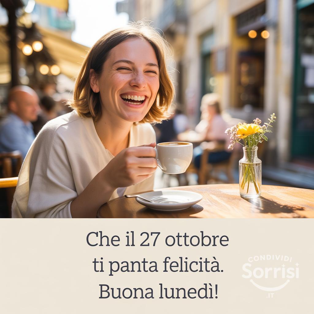 Che il 27 ottobre ti porti tanta felicità. Buona lunedì!