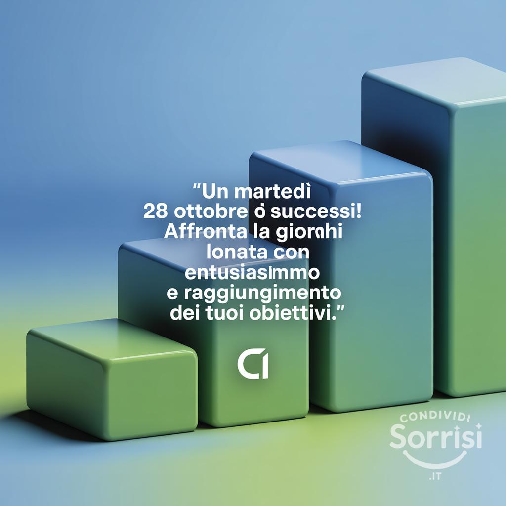 Un martedì 28 ottobre  di successi! Affronta la giornata con entusiasmo e raggiungimento dei tuoi obiettivi.