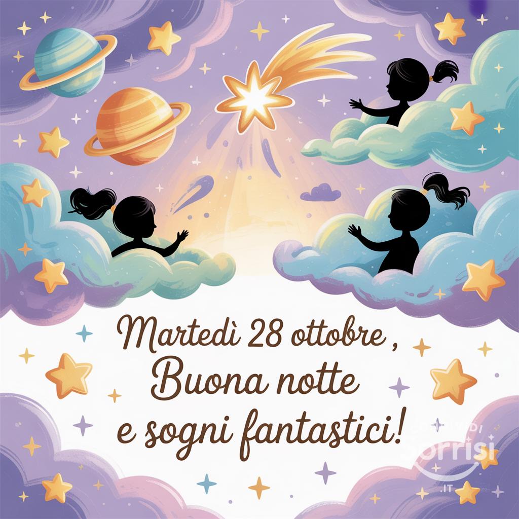 Martedì 28 ottobre , buona notte e sogni fantastici!