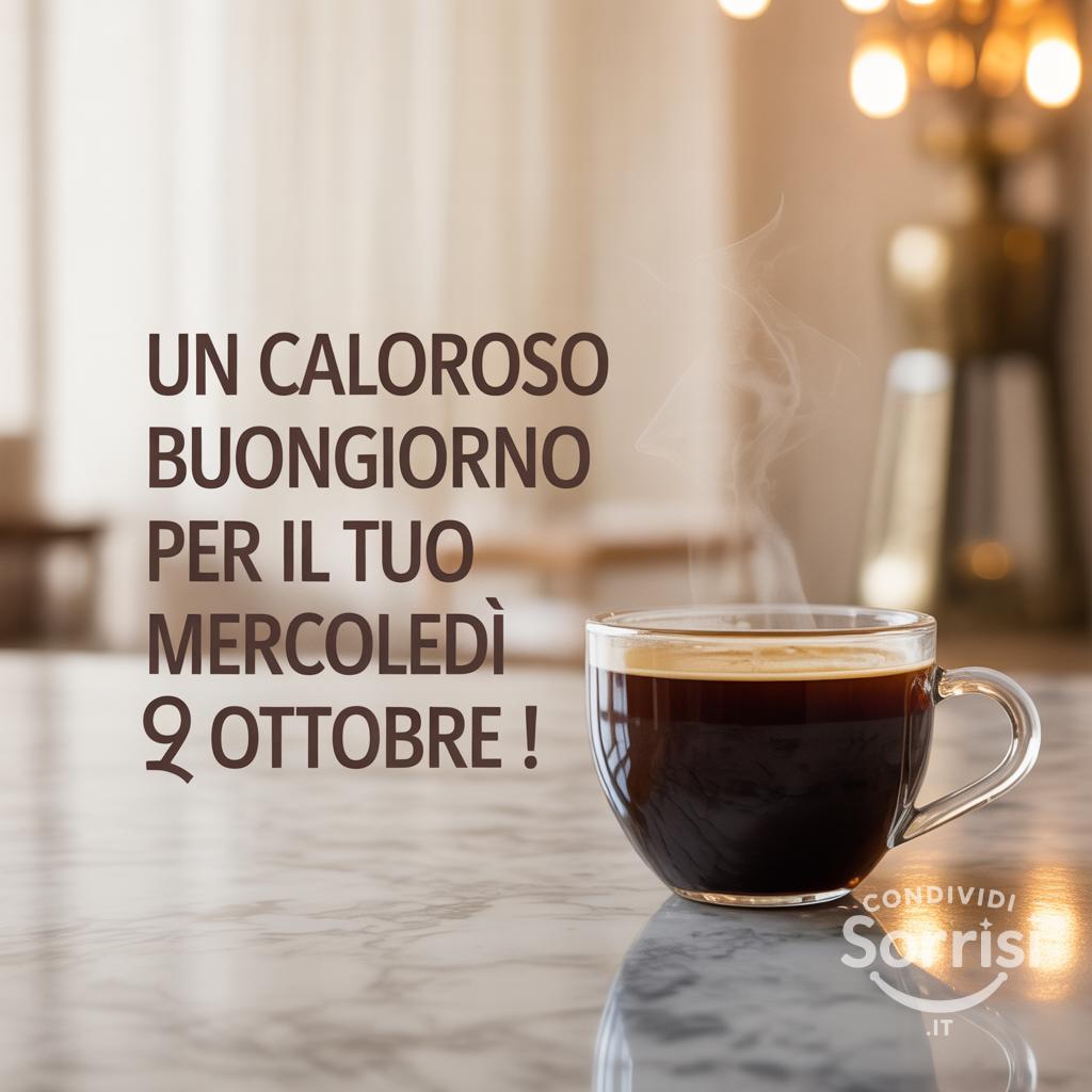 Un caloroso buongiorno per il tuo mercoledì 29 ottobre !