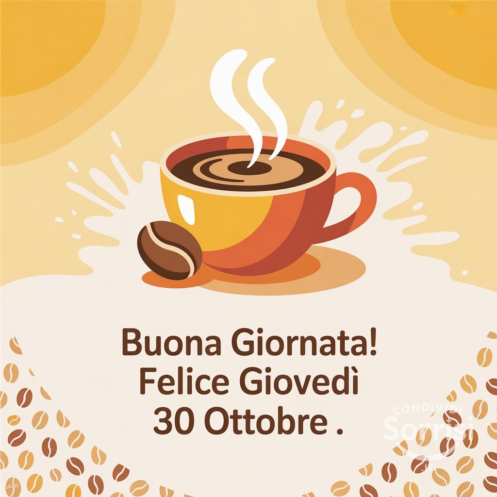 Buona giornata! Felice giovedì 30 ottobre .