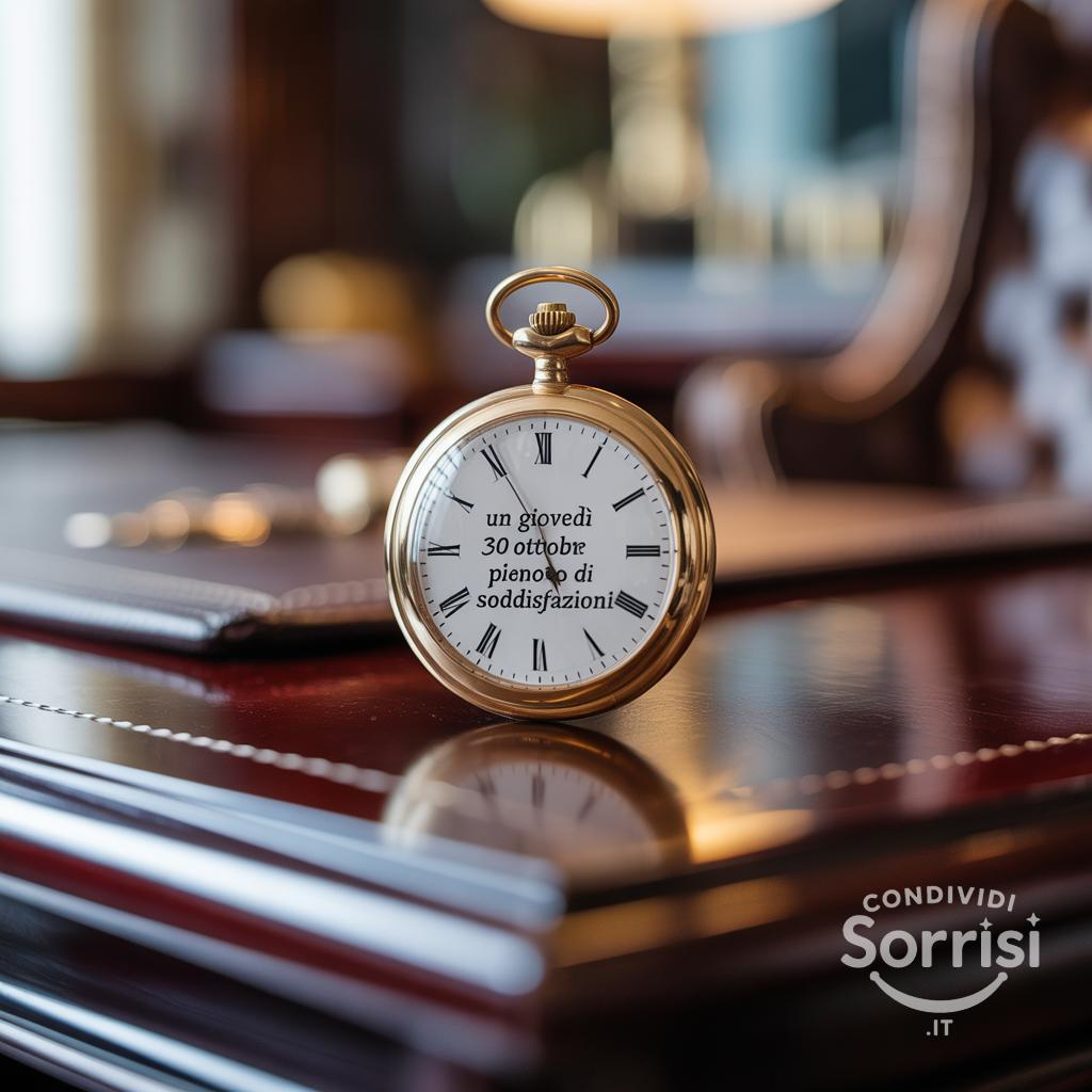 Un giovedì 30 ottobre  pieno di soddisfazioni!