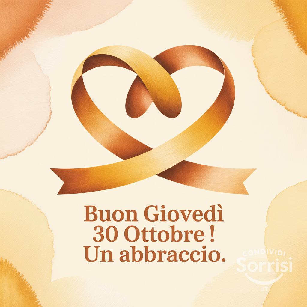 Buon giovedì 30 ottobre ! Un abbraccio.
