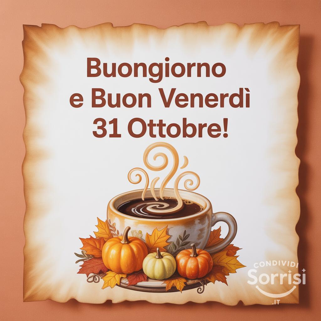 Buongiorno e buon venerdì 31 ottobre!
