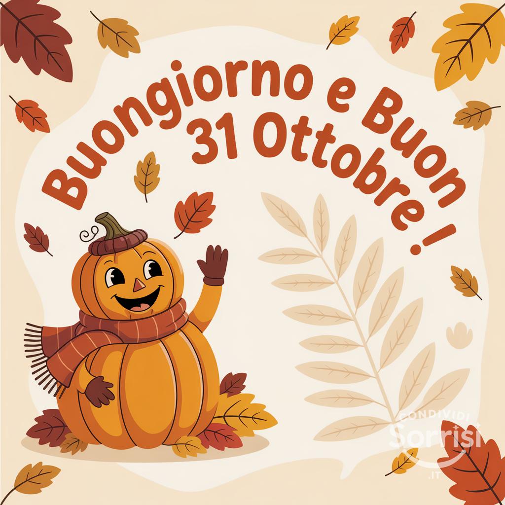 Buongiorno e buon 31 ottobre !