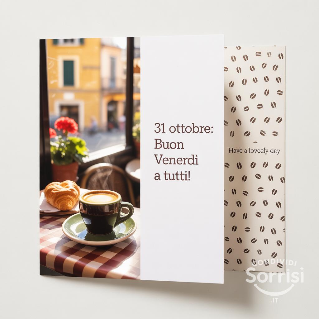 31 ottobre: buon venerdì a tutti!