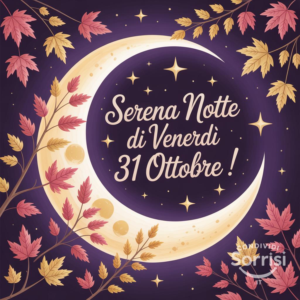 Serena notte di venerdì 31 ottobre !}}