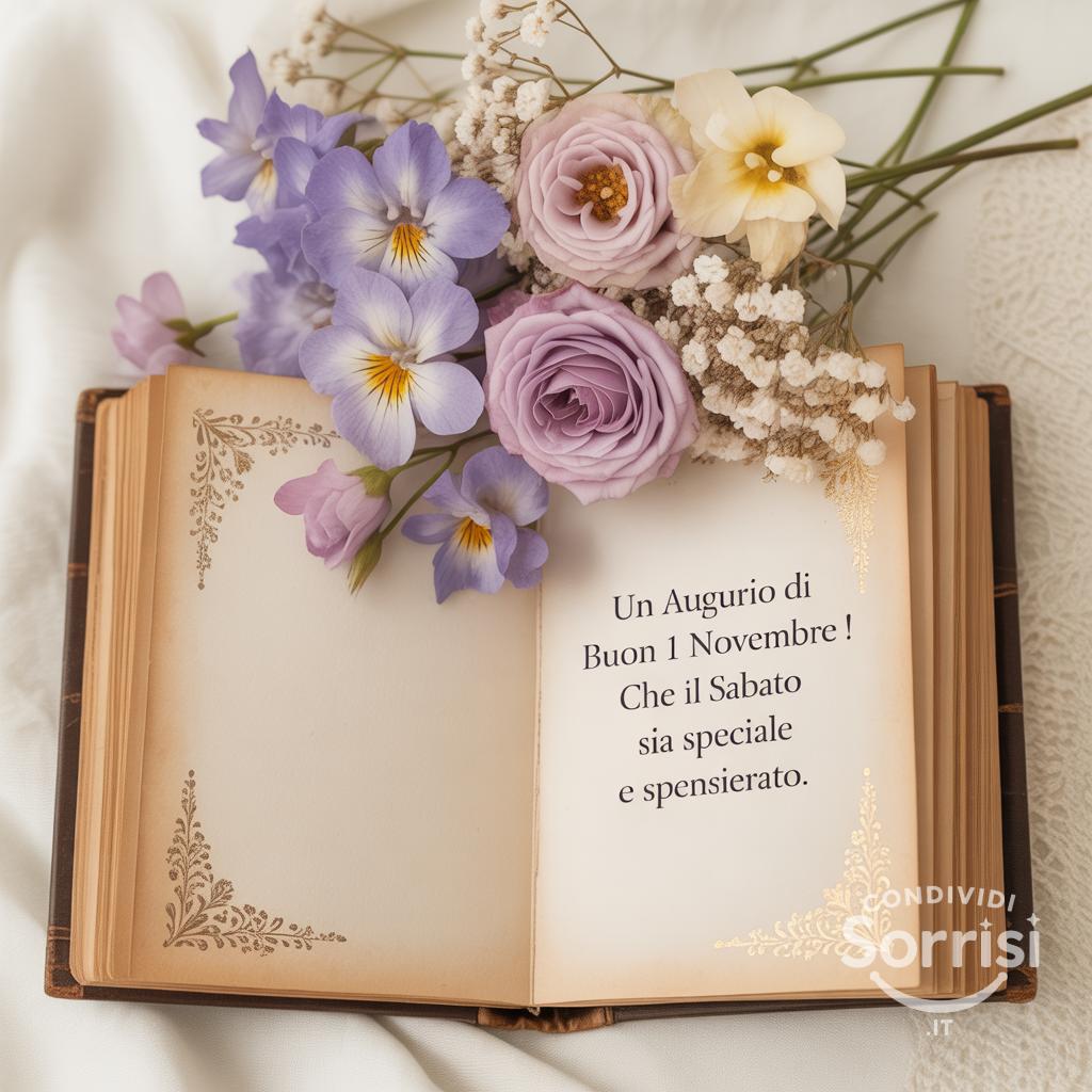 Un augurio di buon 1 novembre ! Che il sabato sia speciale e spensierato.