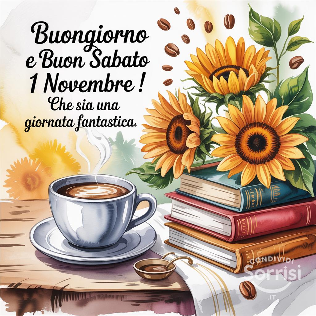 Buongiorno e buon sabato 1 novembre ! Che sia una giornata fantastica.