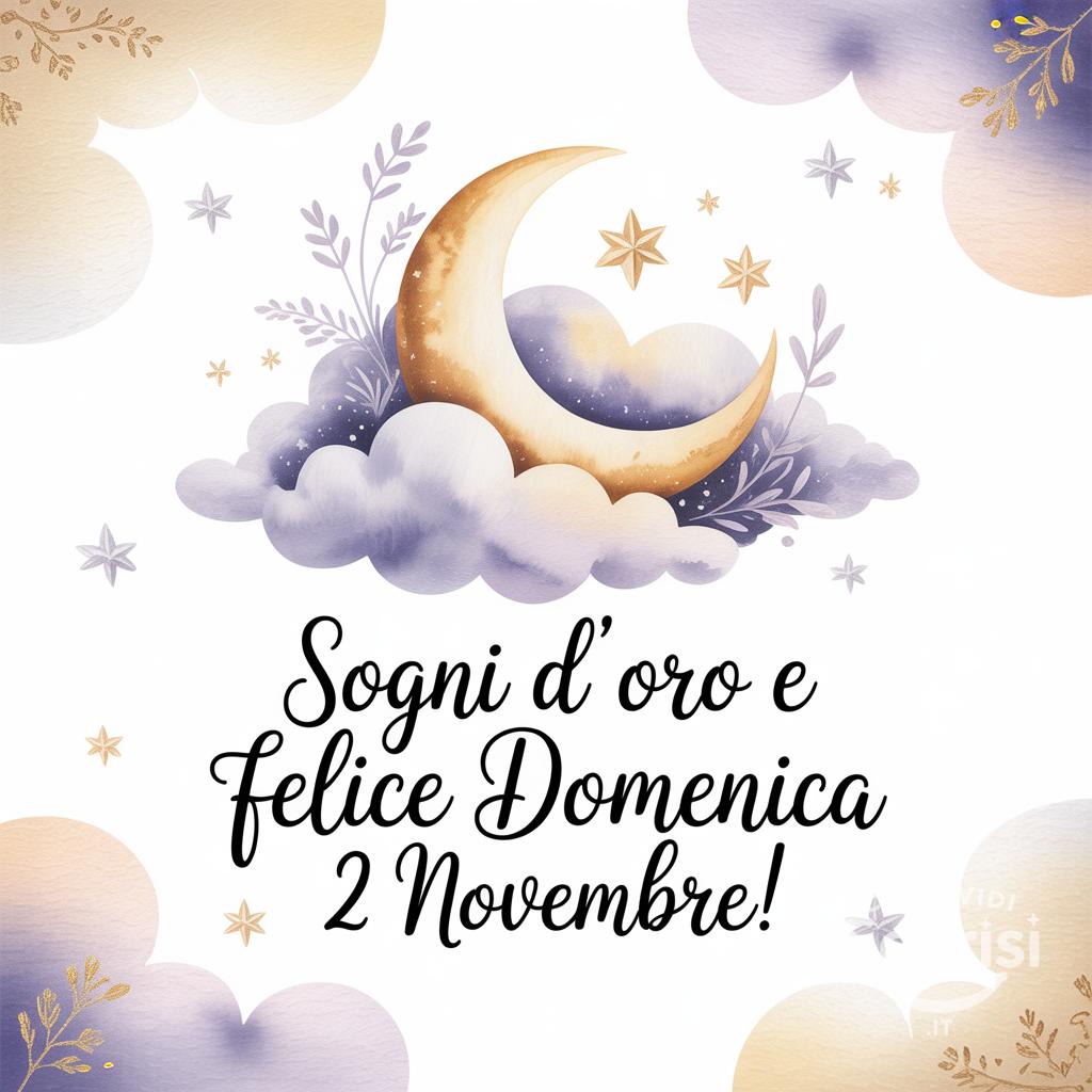 Sogni d'oro e felice domenica 2 novembre!