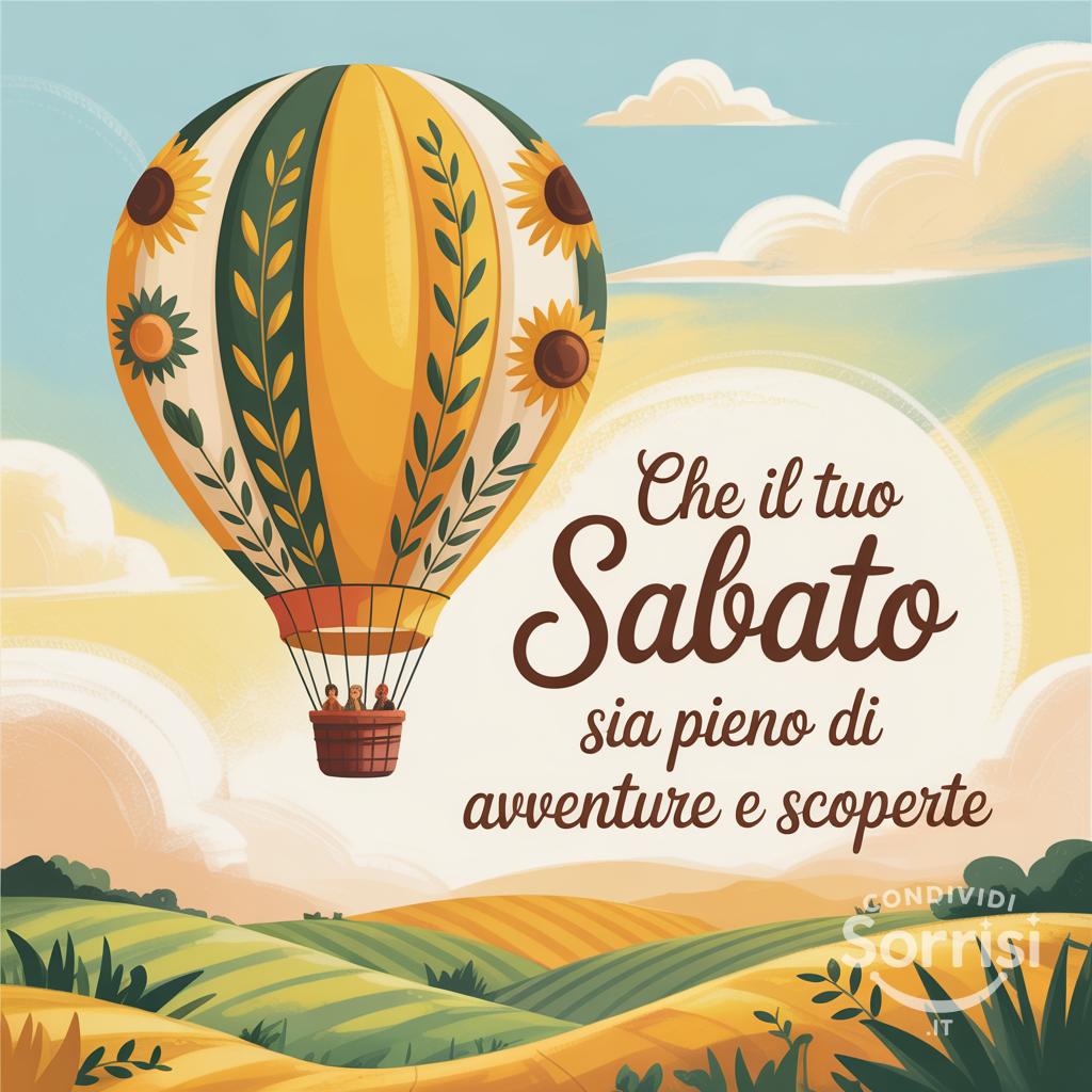 Che il tuo sabato sia pieno di avventure e scoperte