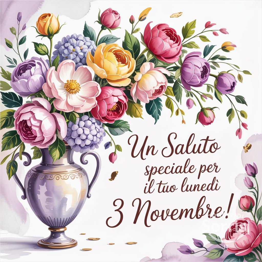 Un saluto speciale per il tuo lunedì 3 novembre !