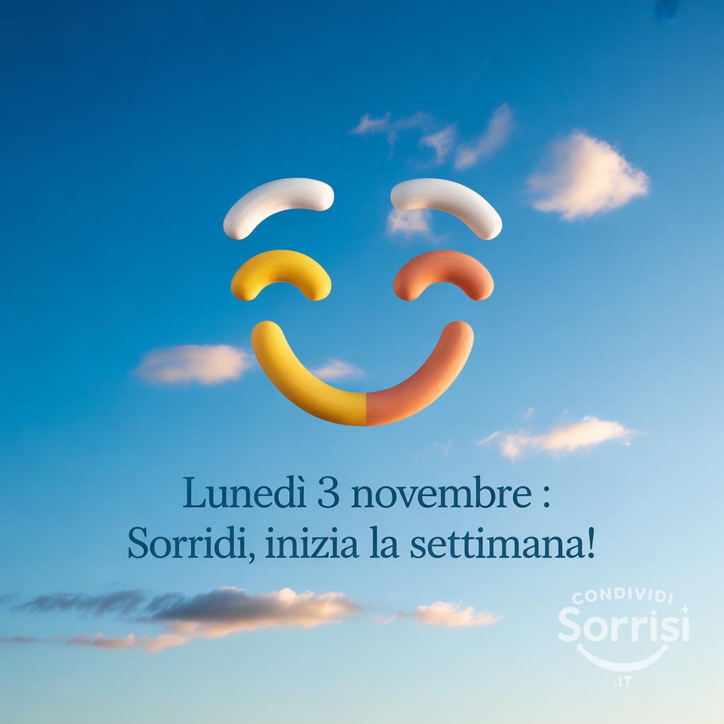 Lunedì 3 novembre : sorridi, inizia la settimana!