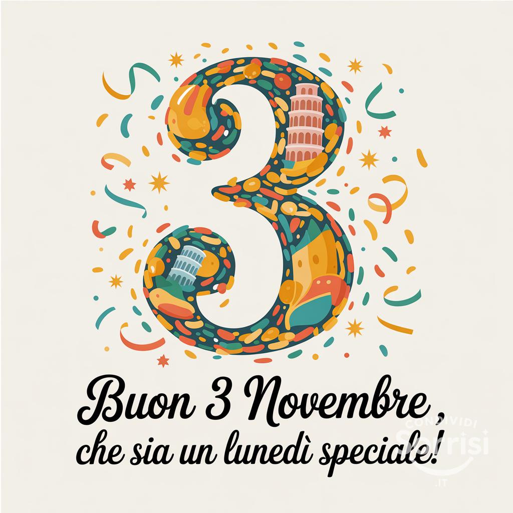 Buon 3 novembre , che sia un lunedì speciale!