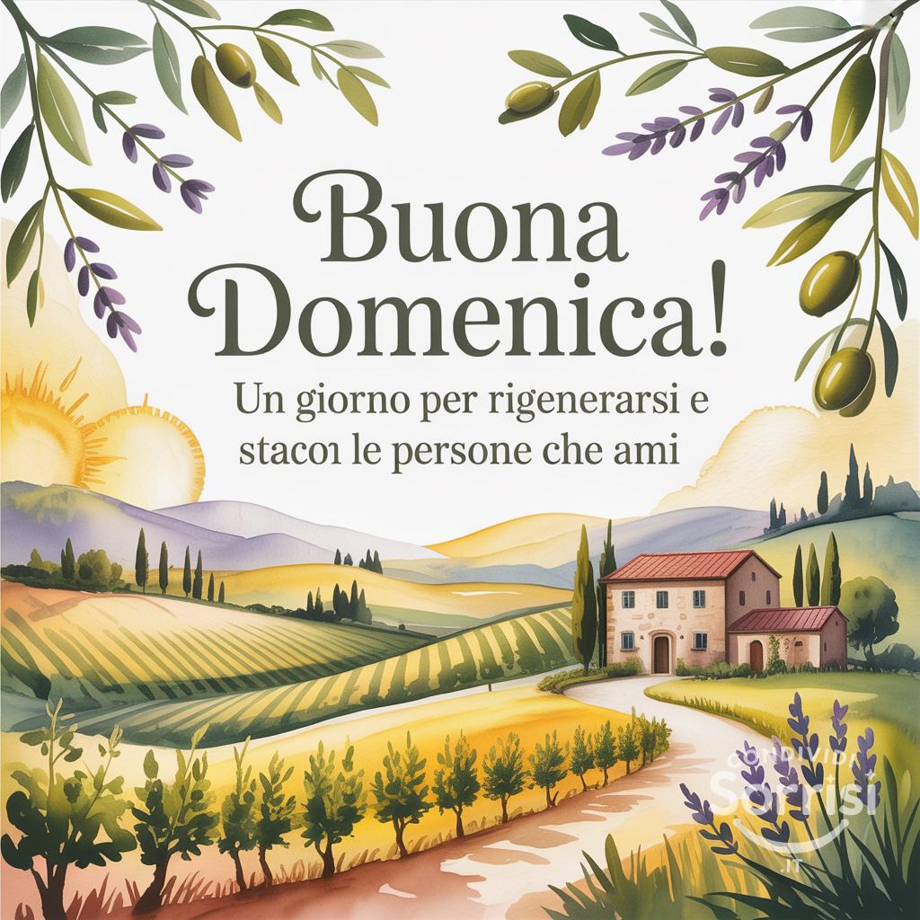 Buona domenica! Un giorno per rigenerarsi e stare con le persone che ami