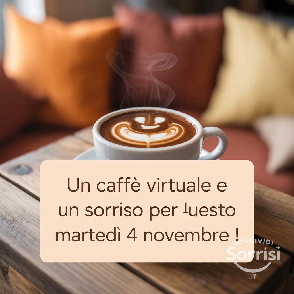 Un caffè virtuale e un sorriso per questo martedì 4 novembre !