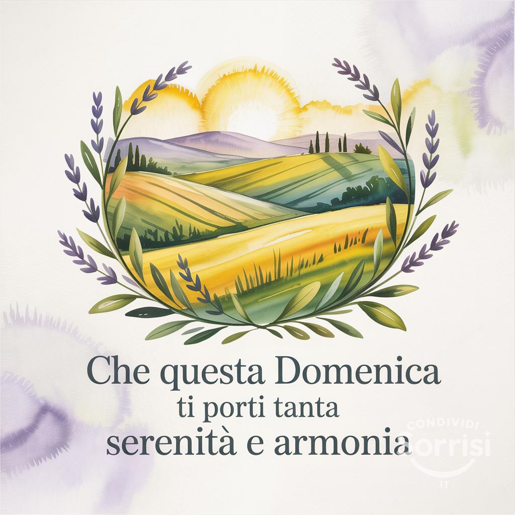 Che questa domenica ti porti tanta serenità e armonia