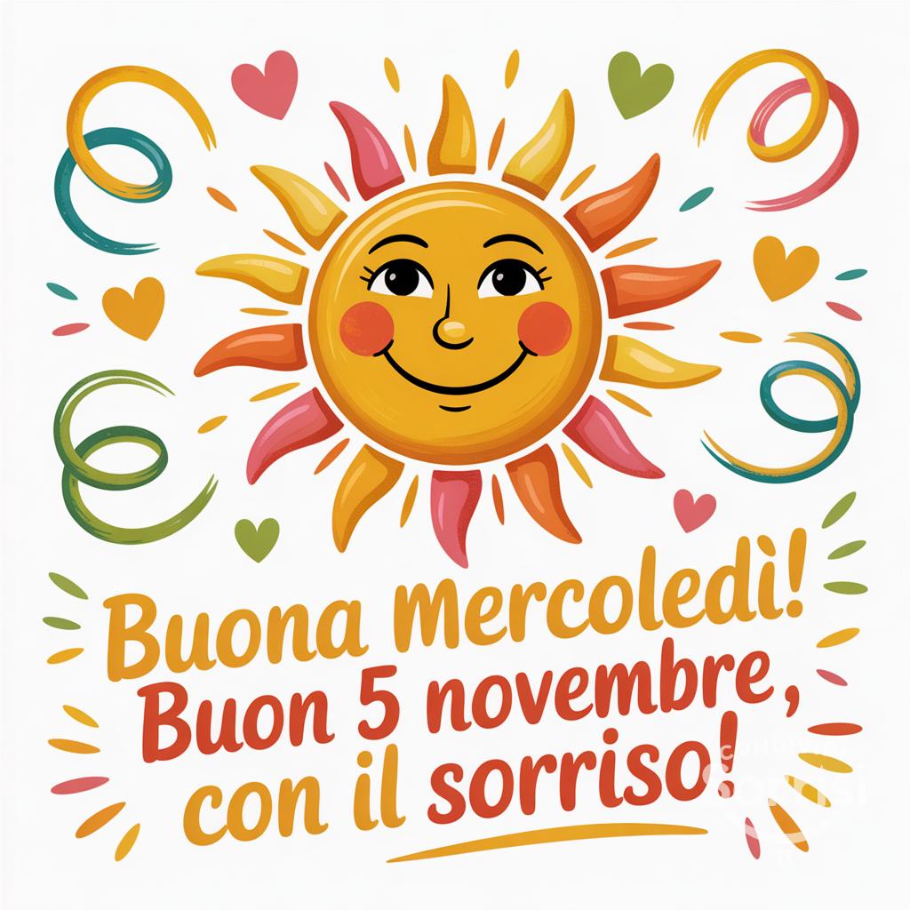 Buona mercoledì! Buon 5 novembre , con il sorriso!