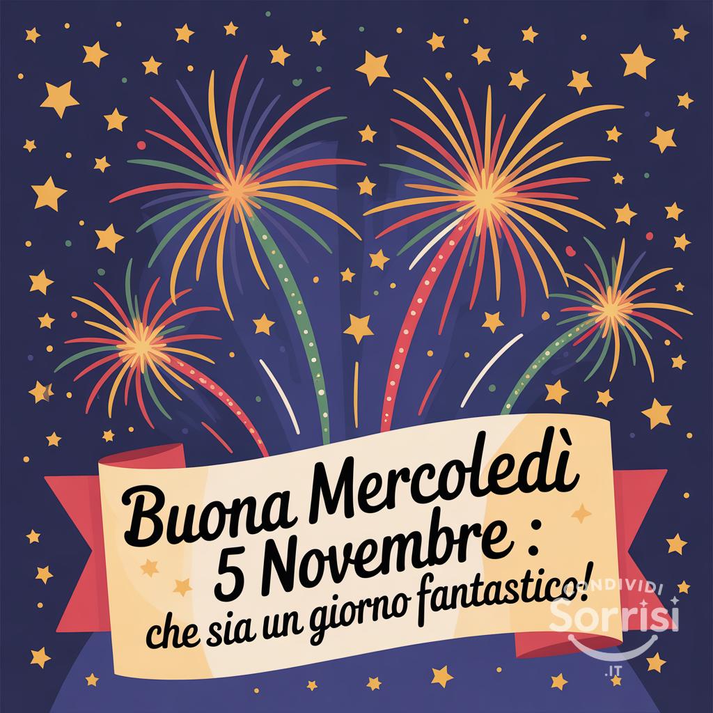 Buona mercoledì 5 novembre : che sia un giorno fantastico!
