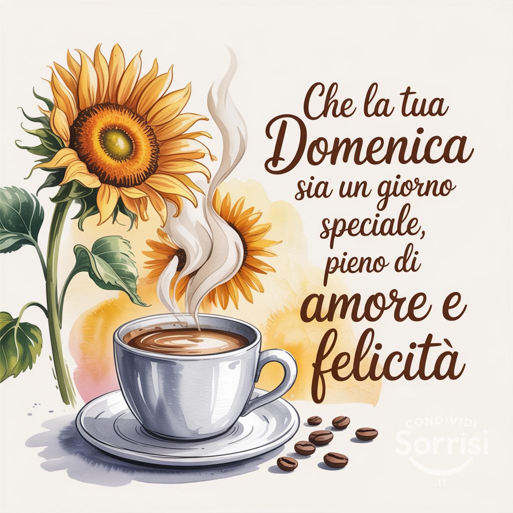 Che la tua domenica sia un giorno speciale, pieno di amore e felicità
