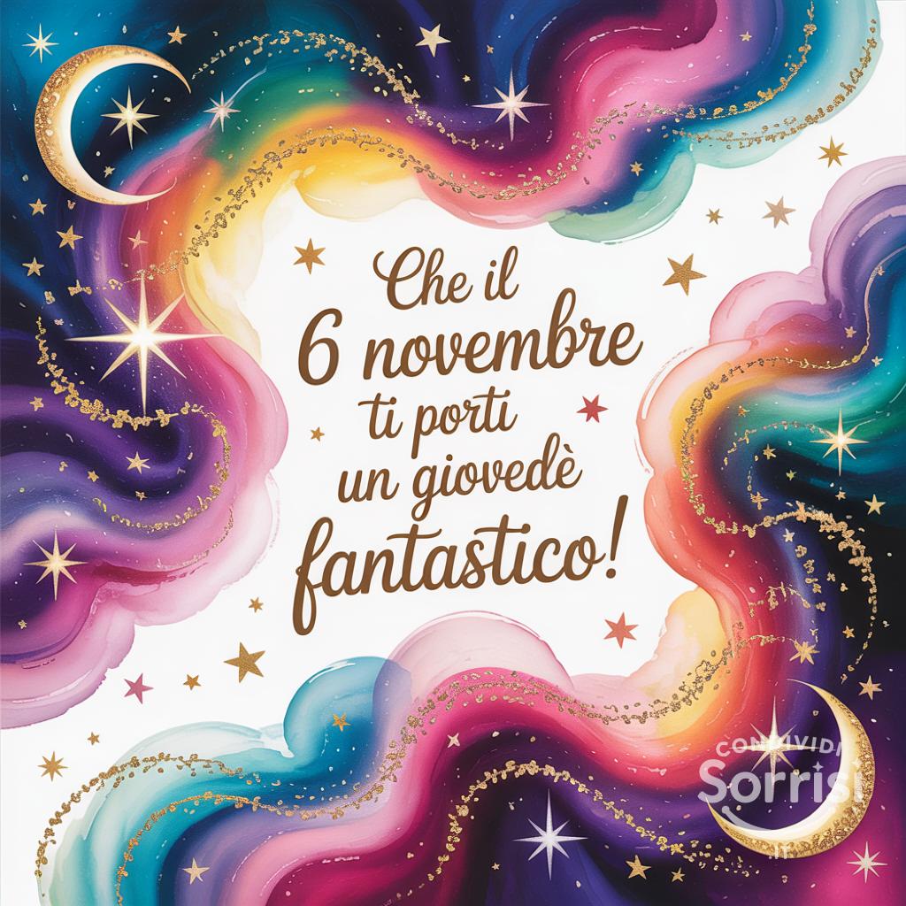 Che il 6 novembre  ti porti un giovedì fantastico!