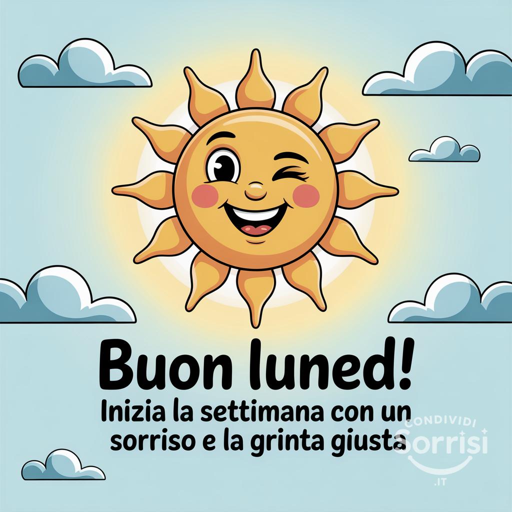Buon lunedì! Inizia la settimana con un sorriso e la grinta giusta