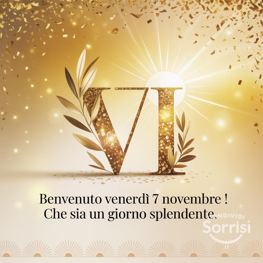 Benvenuto venerdì 7 novembre ! Che sia un giorno splendente.
