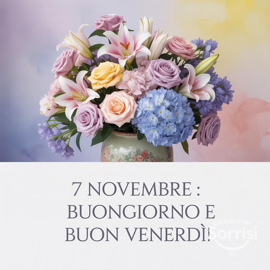 7 novembre : Buongiorno e buon venerdì!