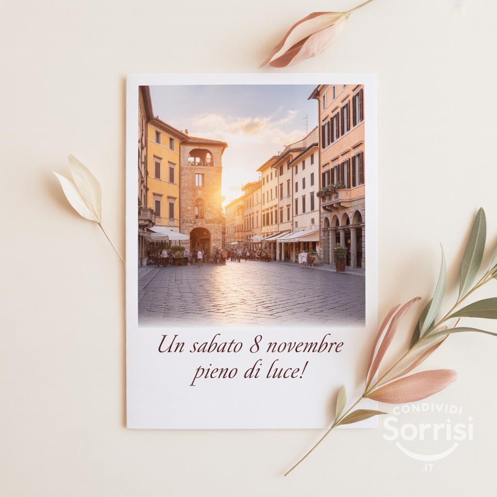 Un sabato 8 novembre  pieno di luce!