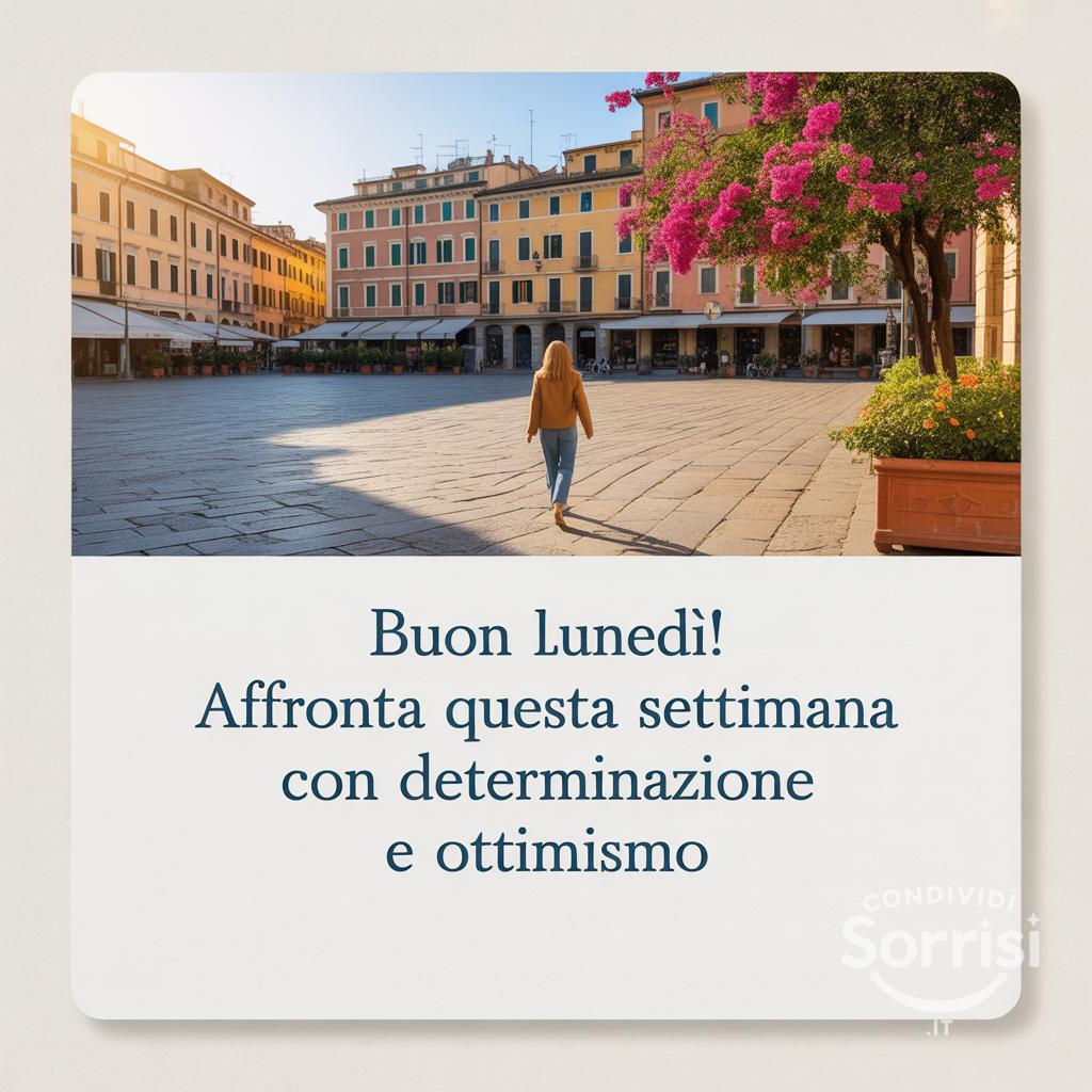 Buon lunedì! Affronta questa settimana con determinazione e ottimismo