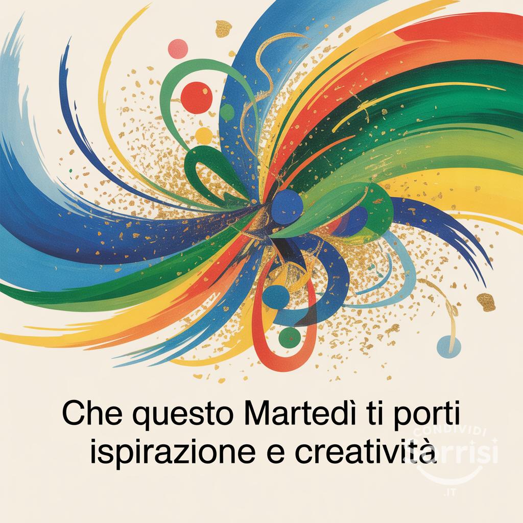 Che questo martedì ti porti ispirazione e creatività