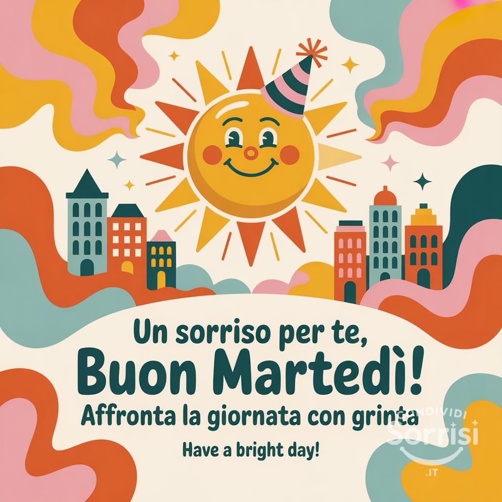 Un sorriso per te, buon martedì! Affronta la giornata con grinta