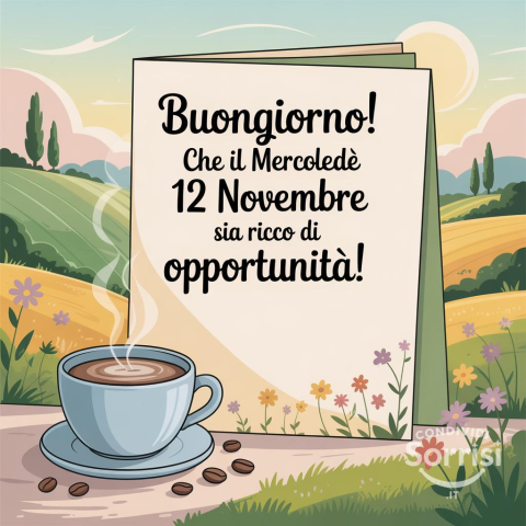 Buongiorno e Buona Mercoledì 12 Novembre 2025!