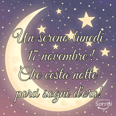 Serena Notte di Lunedì 17 Novembre 2025: Un Dolce Riposo!