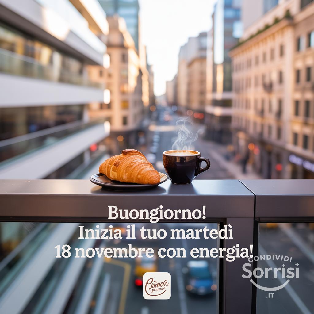 Buongiorno! Inizia il tuo martedì 18 novembre con energia!