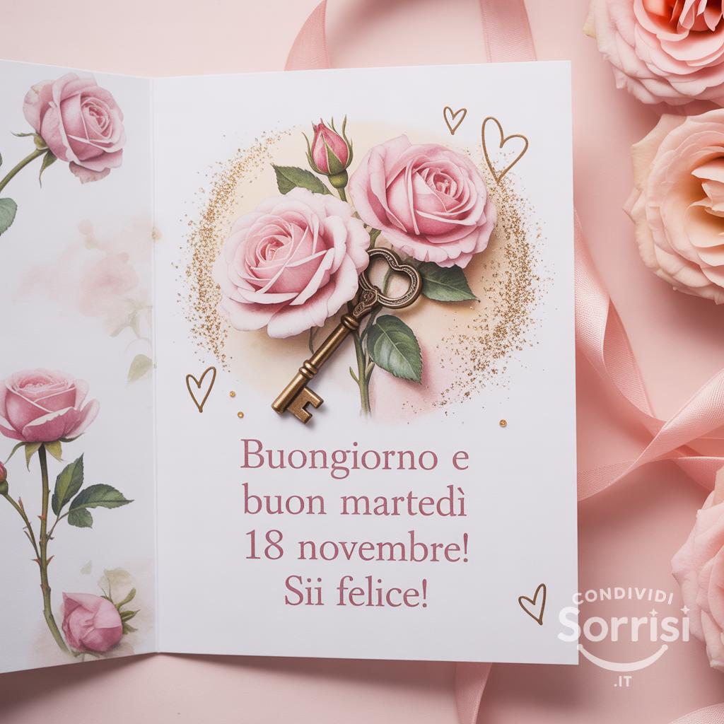 Buongiorno e buon martedì 18 novembre! Sii felice!