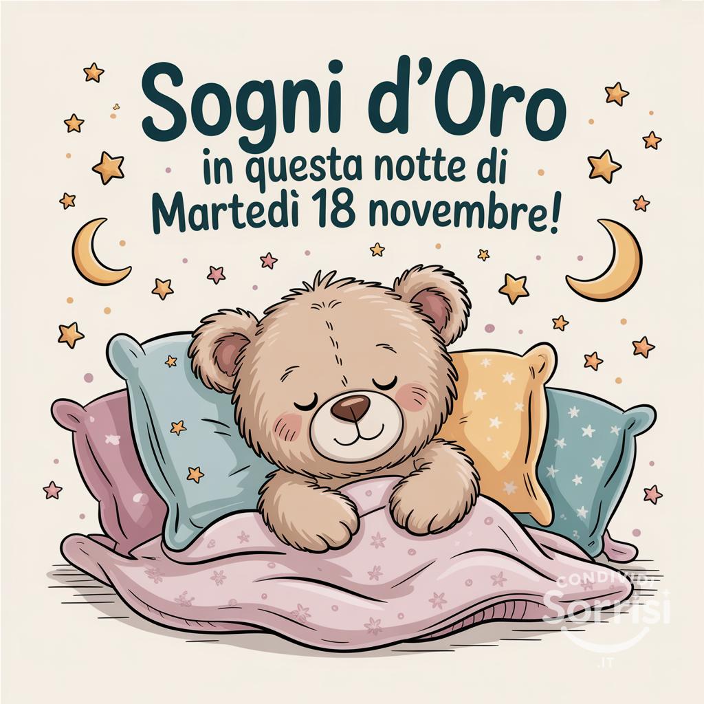 Sogni d'oro in questa notte di martedì 18 novembre !